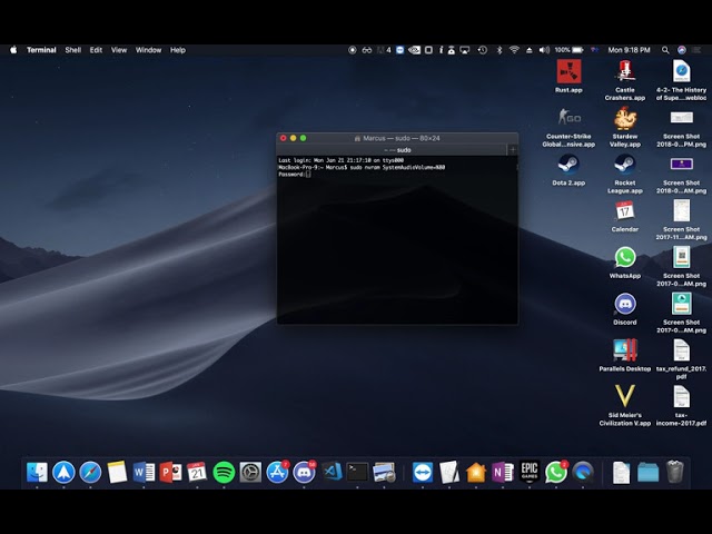 mac emulator turn off sound vmac